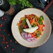 Теплий салат з печеними овочами / Warm salad with roasted vegetables