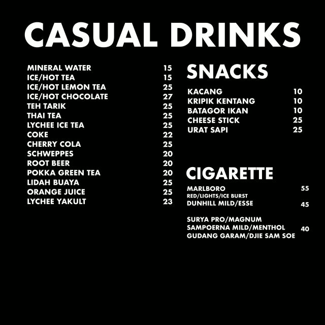 CASUAL DRINKS