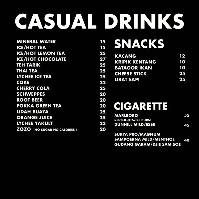 CASUAL DRINKS