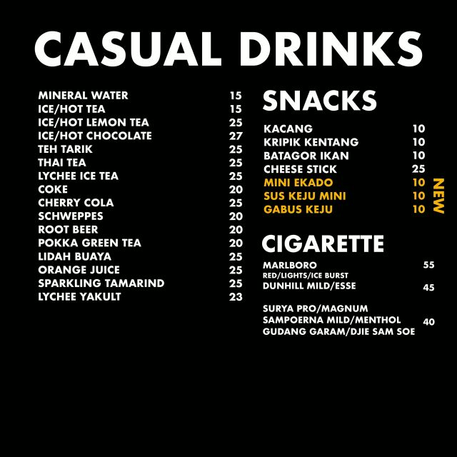 CASUAL DRINKS