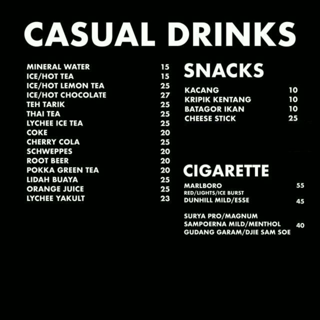 CASUAL DRINKS