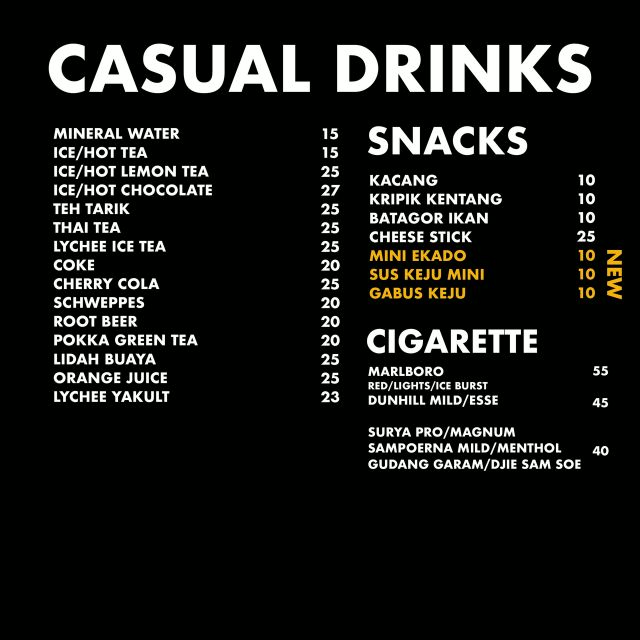 CASUAL DRINKS