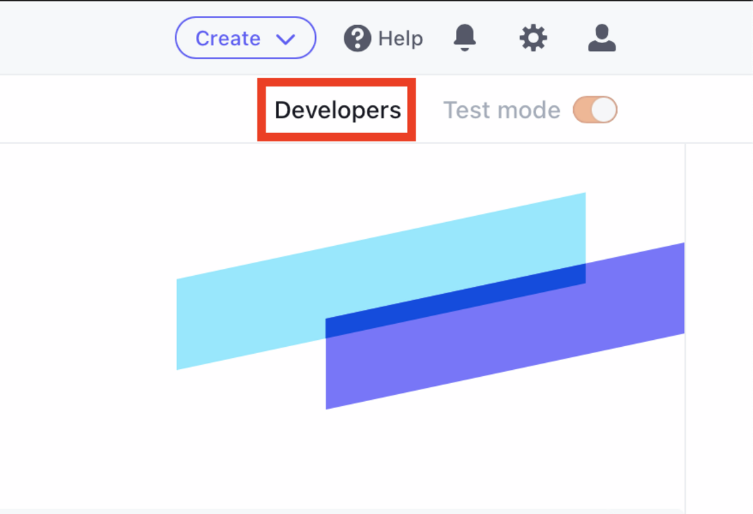 Panell de desenvolupadors de Stripe