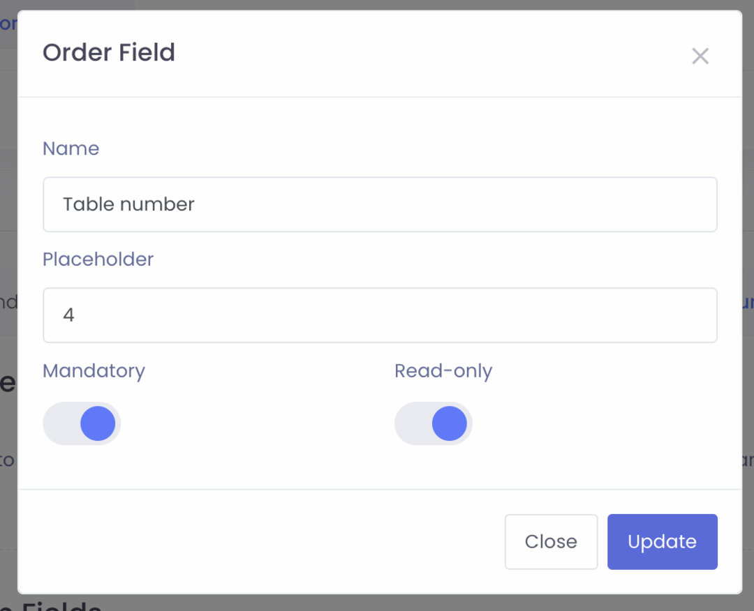 Field setting