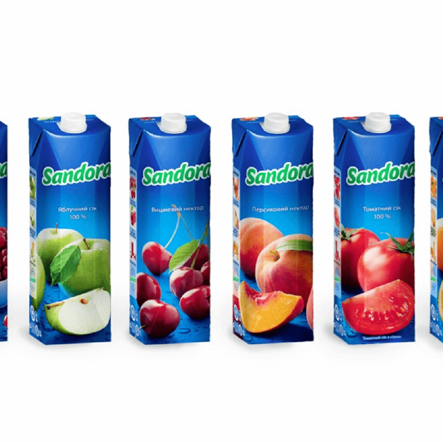 Сік «Sandora» в асортименті