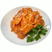 Капуста запечена з ребрами