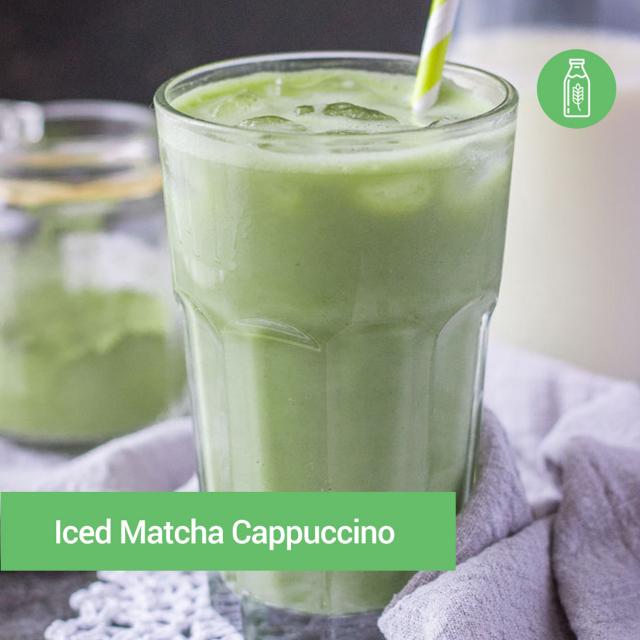 Iced matcha  cappuccino на рослинному молоці