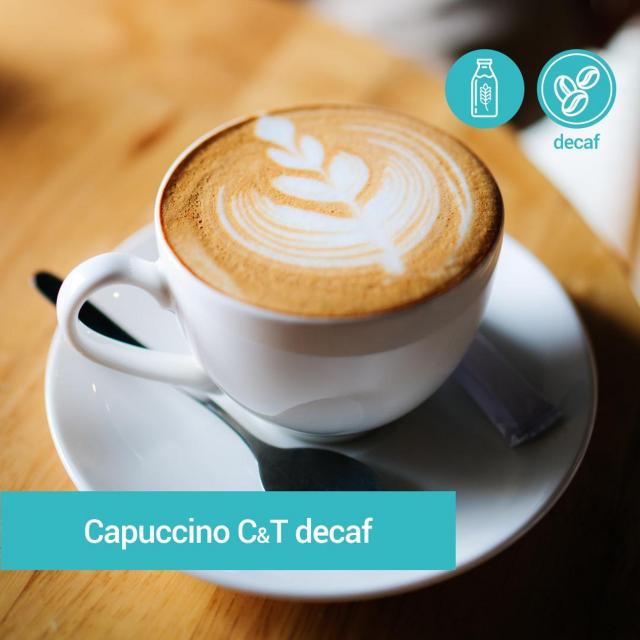 Кава Capuccino C&T без кофеїну  на рослинному молоці