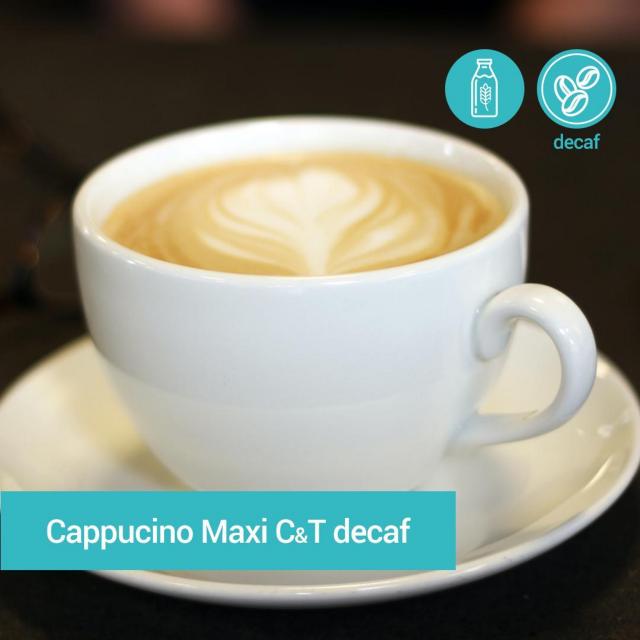 Кава Capuccino  МAXI C&T без кофеїну  на рослинному молоці