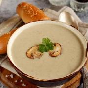 Картофельный суп-пюре с грибами vegan