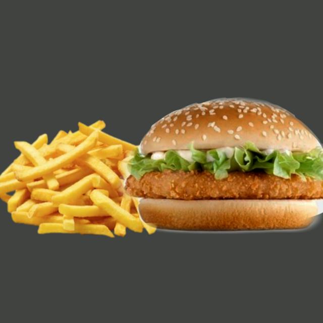 TAVUK BURGER&&CİPS