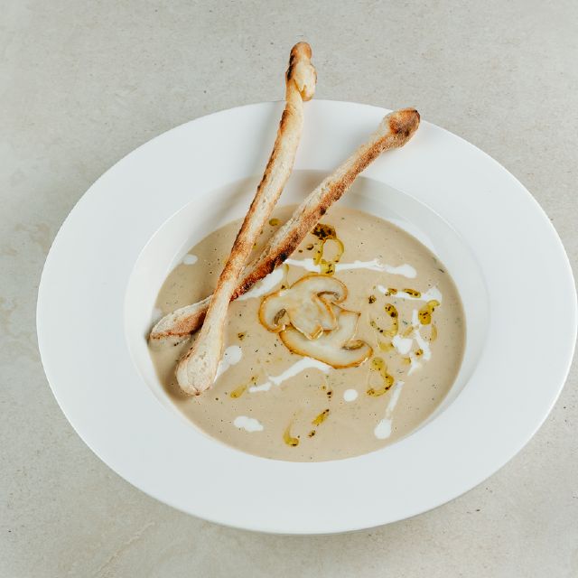 Крем-суп з білих грибів