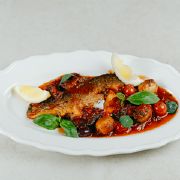 Філе сібаса з овочами