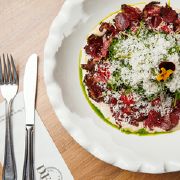 Салат з димною телятиною