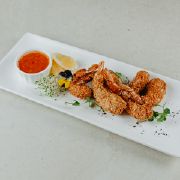 Креветка в мигдальних пластівцях