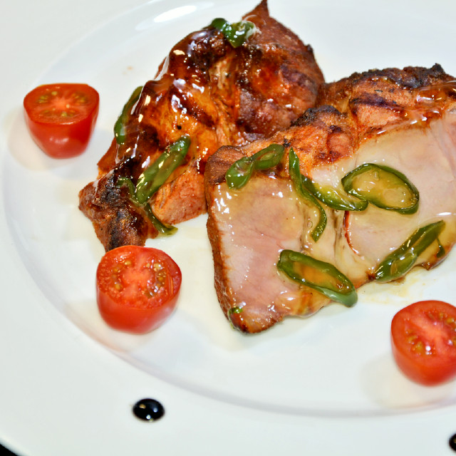 Carne de porc in sos dulce