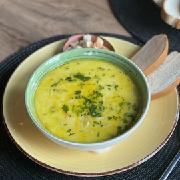 Сырный суп с лапшой