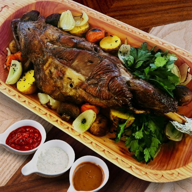 Нога барашка на вертеле