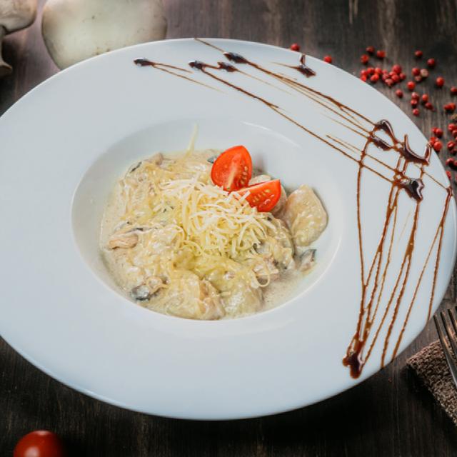Альпийская паста с КУРИЦЕЙ И ГРИБАМИ