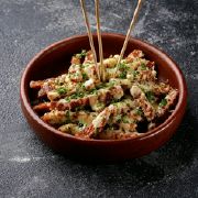 Гріночки в сирно-часниковому соусі