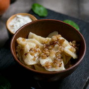 Вареники з картоплею і беконом