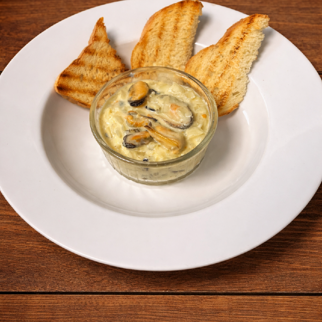 Мідії у вершковому соусі