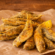 Мойва смажена з часниковим соусом