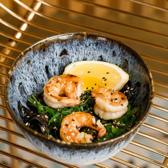 Китайський салат з креветками