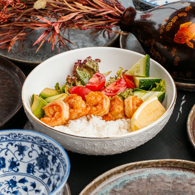 Боул з креветками