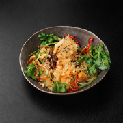 салат зі смажених китайських грибів