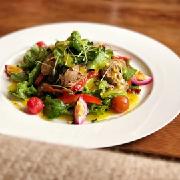 Salad with Liver and Sun-dried Tomatoes