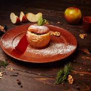 Baked Apple with Apricots