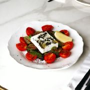 Салат з грильованих баклажанів та фетою