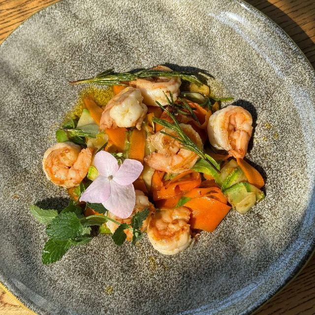 Креветка з кабачком