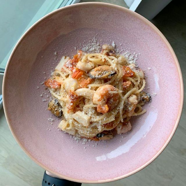 Pasta with seafood