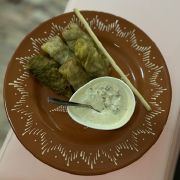Cabbage rolls with rice and meat