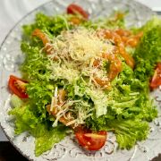 Caesar with salmon