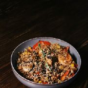 Рис по-тайськи з креветками