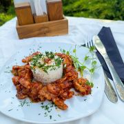 Свинина в гострому соусі