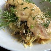 Риба запечена з овочами