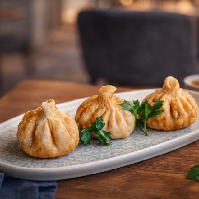 Хінкалі смажені з ягняти