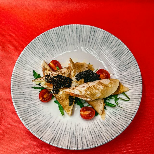 Млинці з с/с лососем