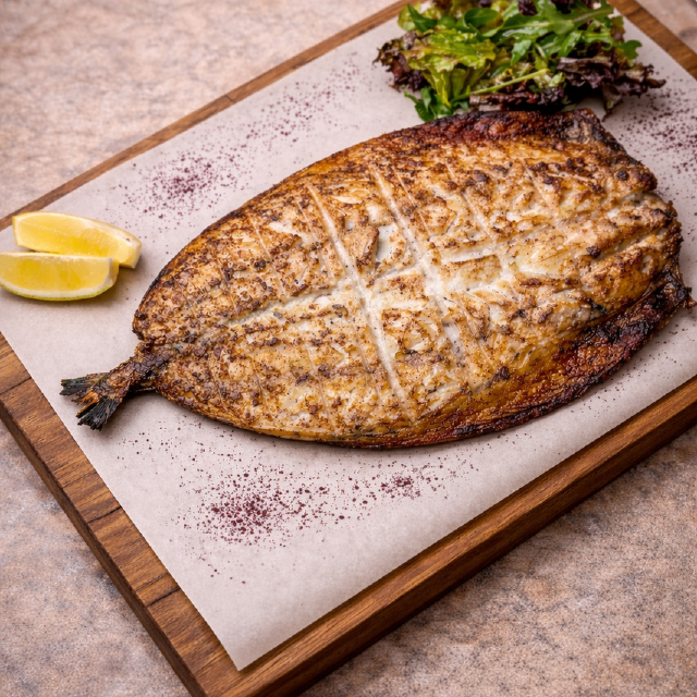 Смажена скумбрія на мангалі