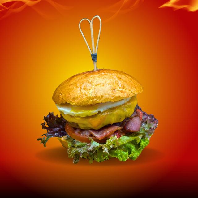 Бургер з яйцем