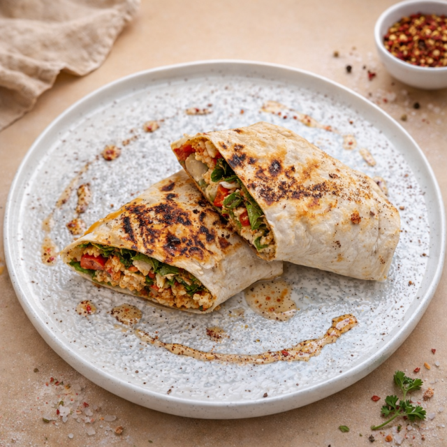 Лаваш з овочами на грилі