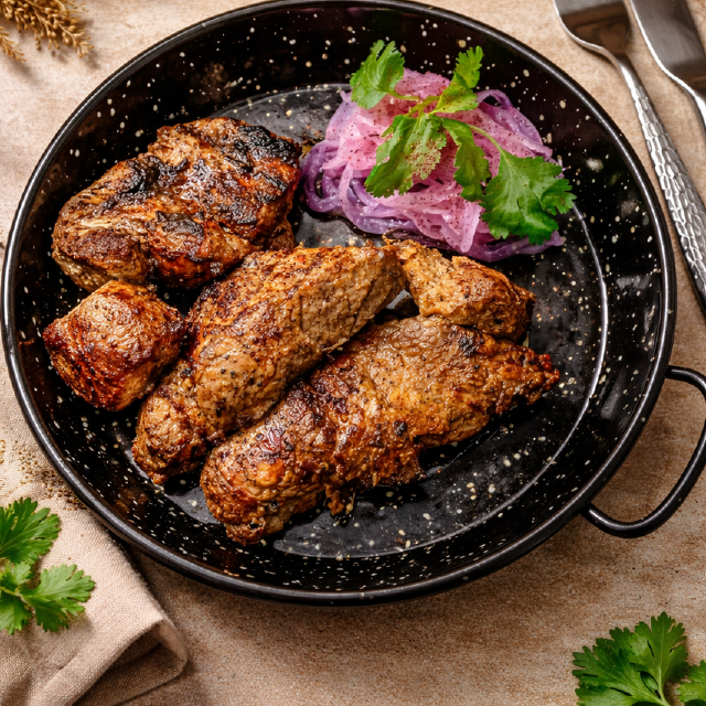 Шашлик зі свиного ошийка