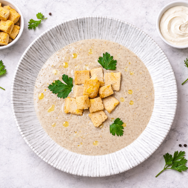 Крем-суп з грибами