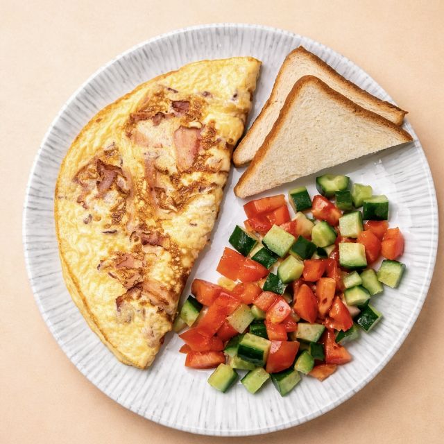 Омлет з беконом