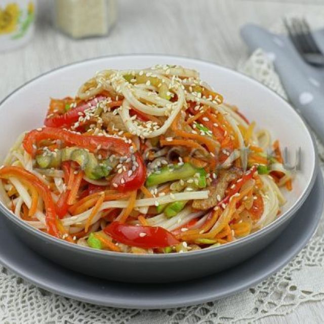 Удон з овочами