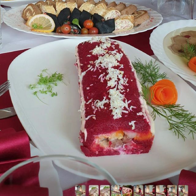 Оселедець під шубою (рулет)